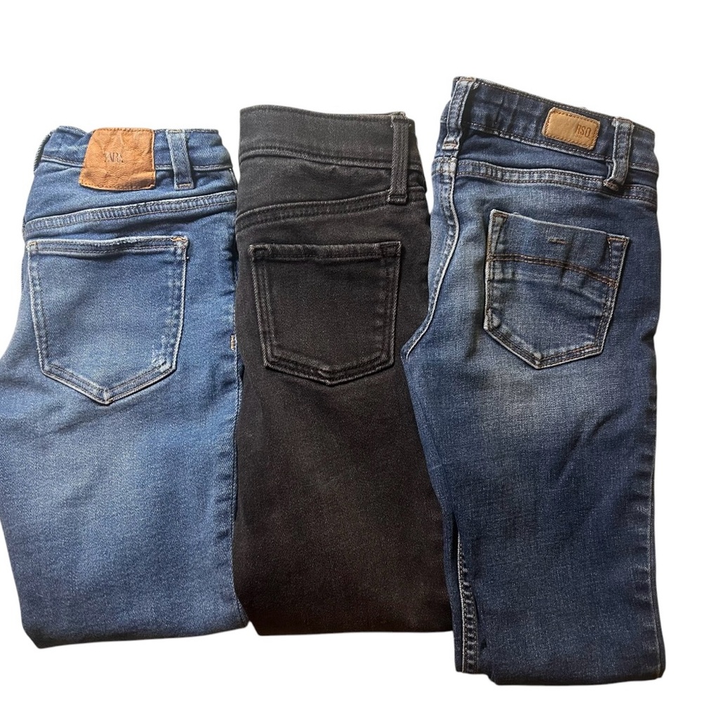 3 pairs of little girls jeans. Size 8.